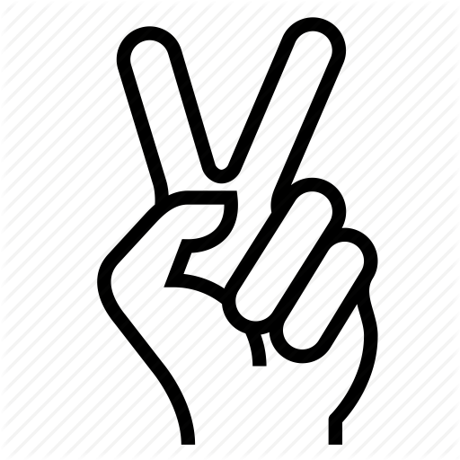 512x512 Fingers Drawing Peace Transparent Png Clipart Free Download
