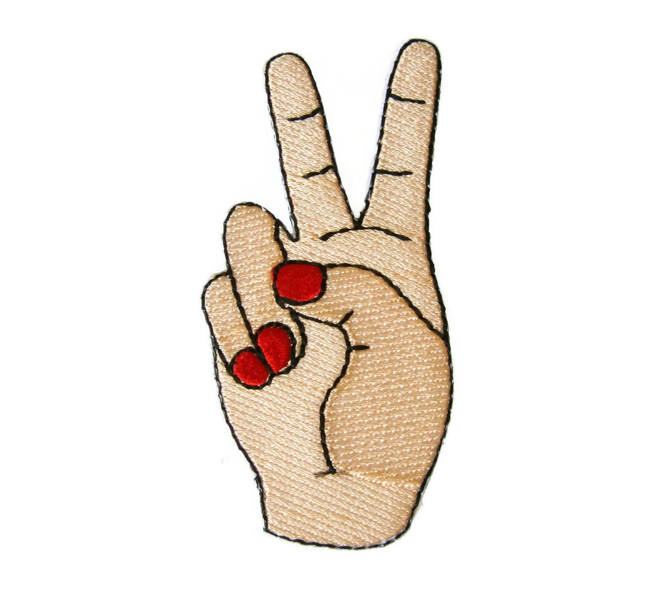 1336x1200 Peace Fingers Sign Symbol Victory Hand Sign Applique Iron On Etsy