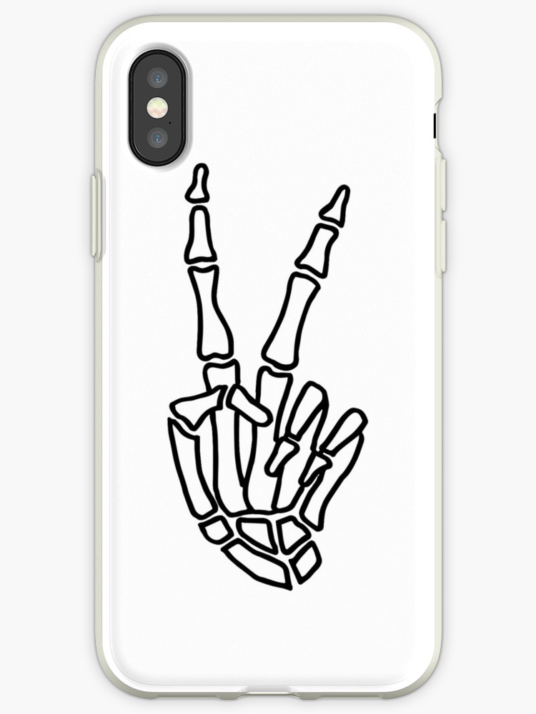 750x1000 Peace Skeleton Hand Sign Iphone Cases Covers