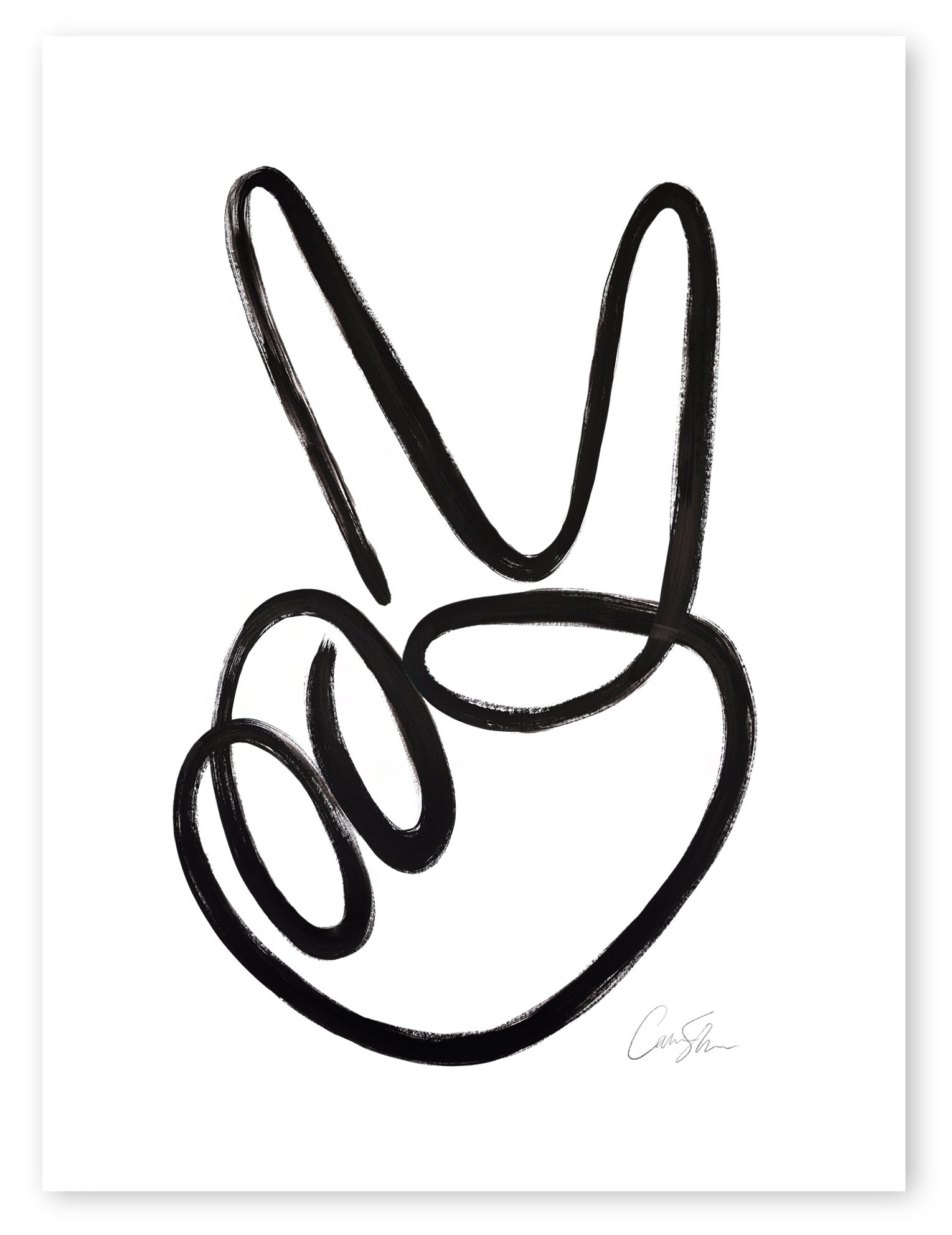 1529x1983 Peace Sign Print