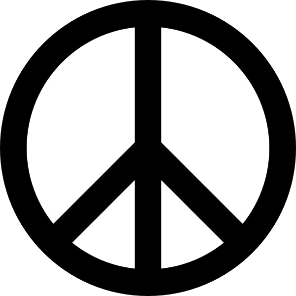 600x600 Peace Sign Clip Art Free Vector In Open Office Drawing