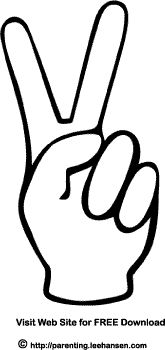165x350 Peace Sign Coloring