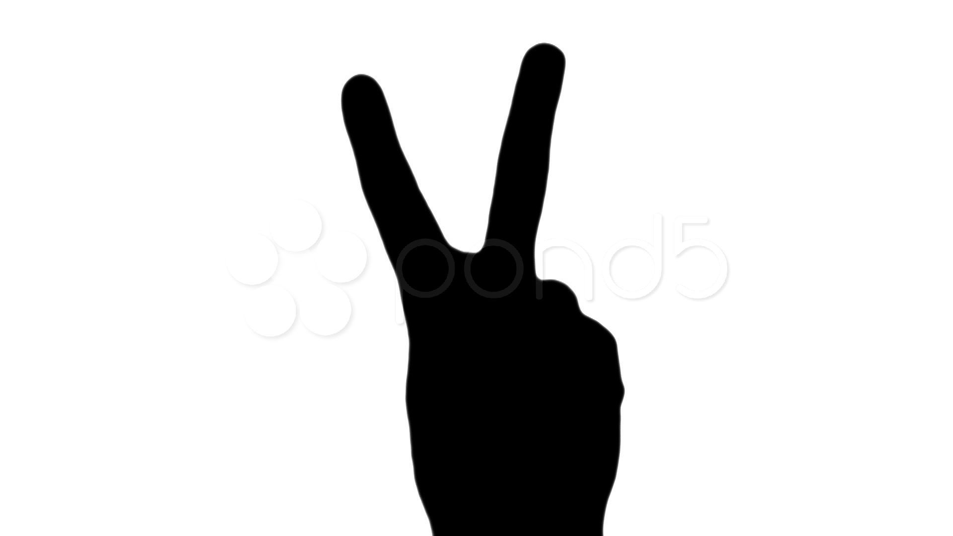 1920x1080 Peace Sign White Right Hand