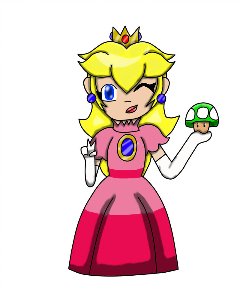 810x987 Princess Peach Drawing