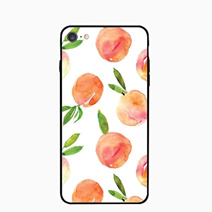 425x425 Iphone Plus Case,personalized Peach Drawing