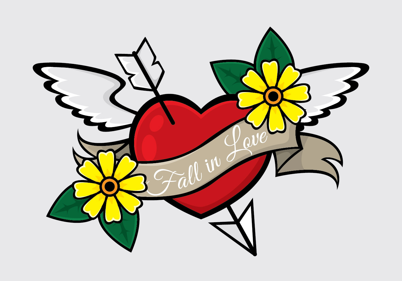 1400x980 New Skool Tattoo Illustration