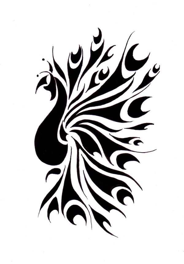 600x863 Tribal Peacock Tattoo Ideas Peacock Tattoo, Tattoo Designs