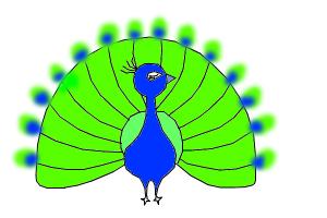 300x200 How To Draw A Peacock