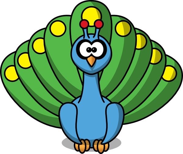 600x505 Cartoon Peacock Clip Art Free Vector In Open Office Drawing
