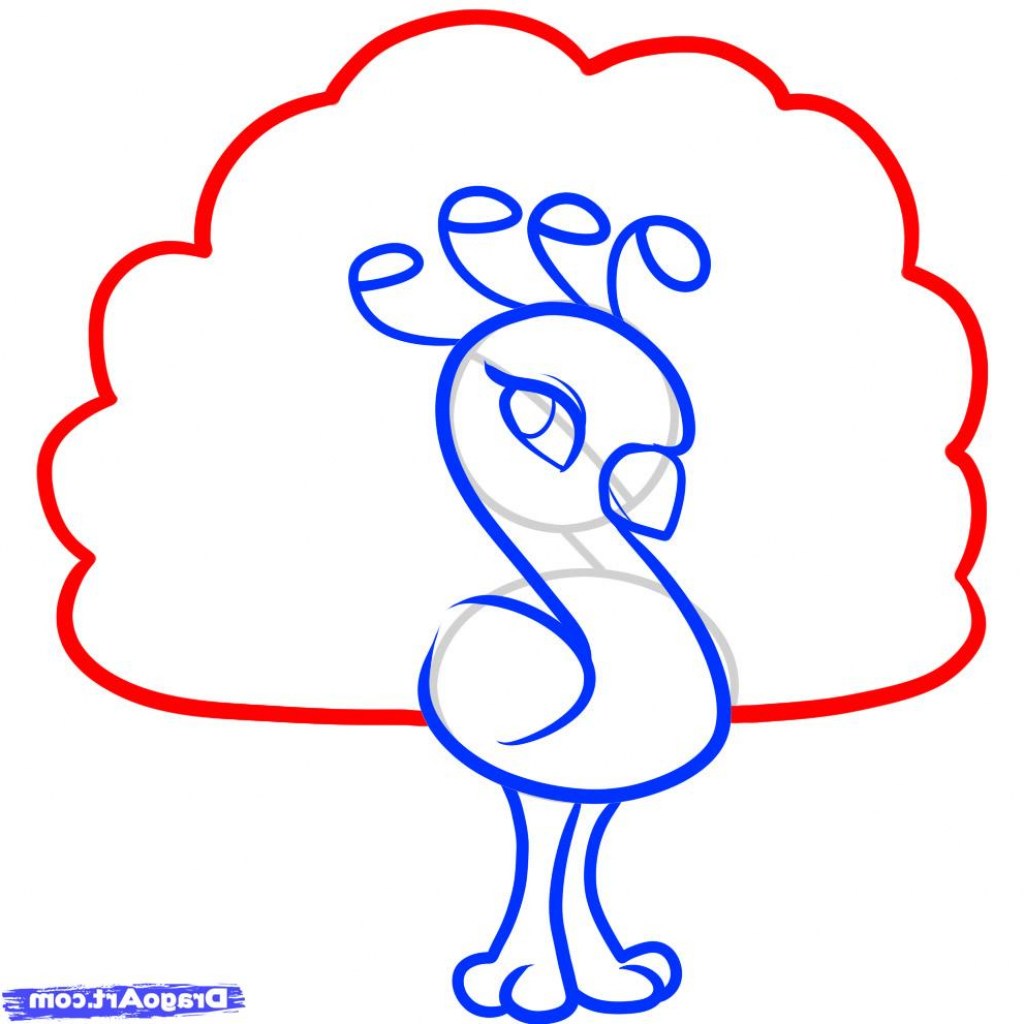1024x1024 Easy Drawing Pictures Of Peacock
