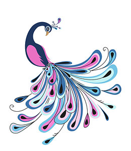 260x300 Huge Collection Of 'peacock Tail Drawing' Download More Than