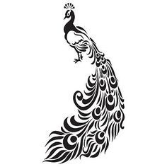 236x236 I Love It ^^ Tato Peacock Drawing, Glass Etching Stencils
