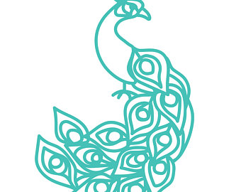 340x270 Peacock Silhouette Etsy