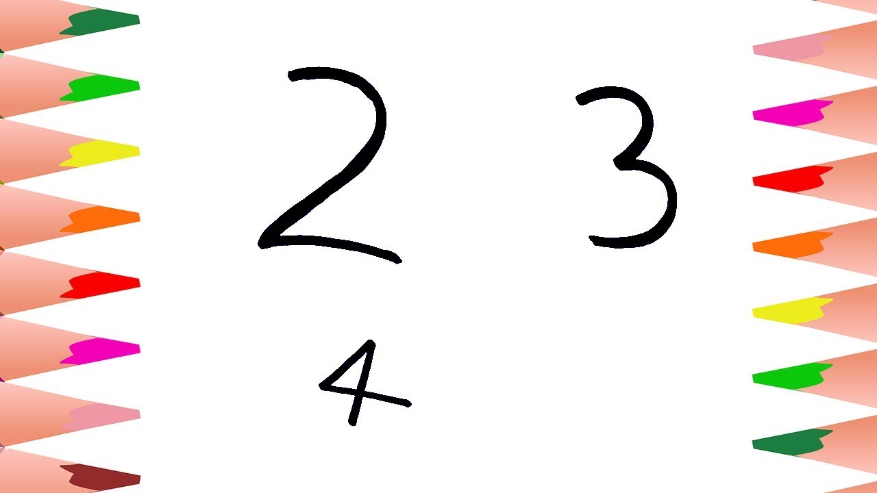 1280x720 How To Draw Peacock With Number