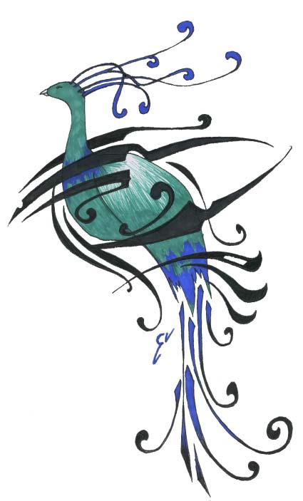 425x703 How To Draw A Peacock Step