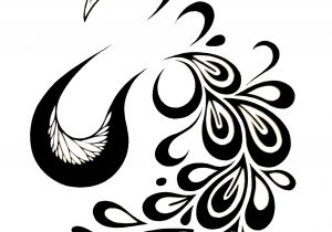 300x210 Peacock Black And White Drawing Collection Of Black And White