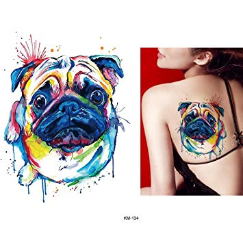 355x355 Piece Watercolor Drawing Waterproof Tattoo Km