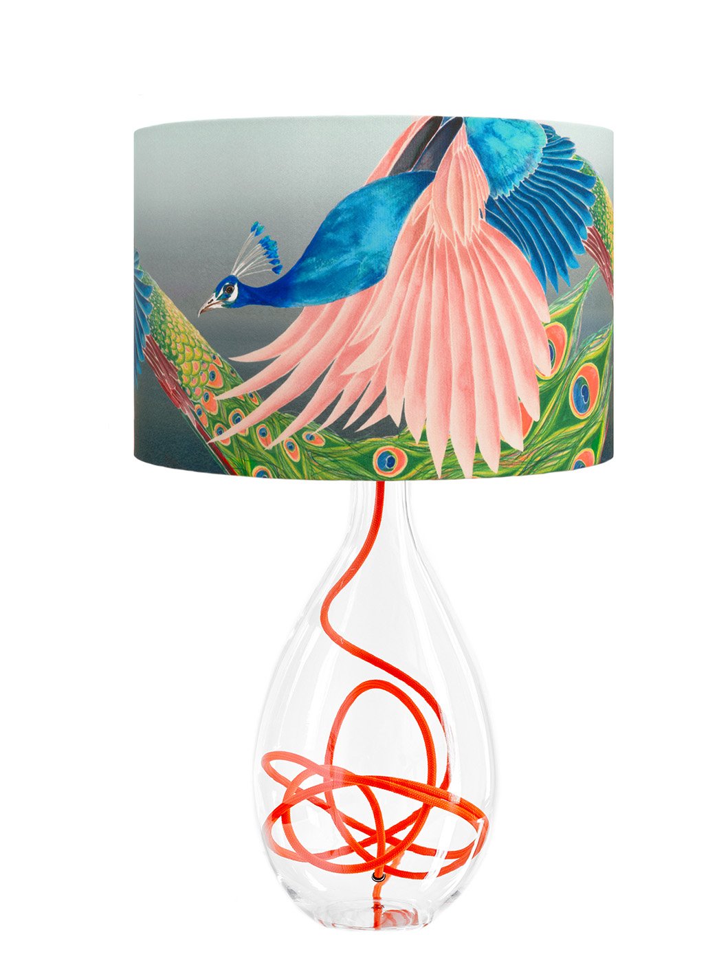 1059x1417 Flying Peacock Lamplarge, Flex Colour Options