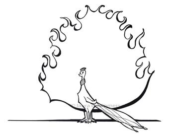 340x270 Peahen Painting Etsy