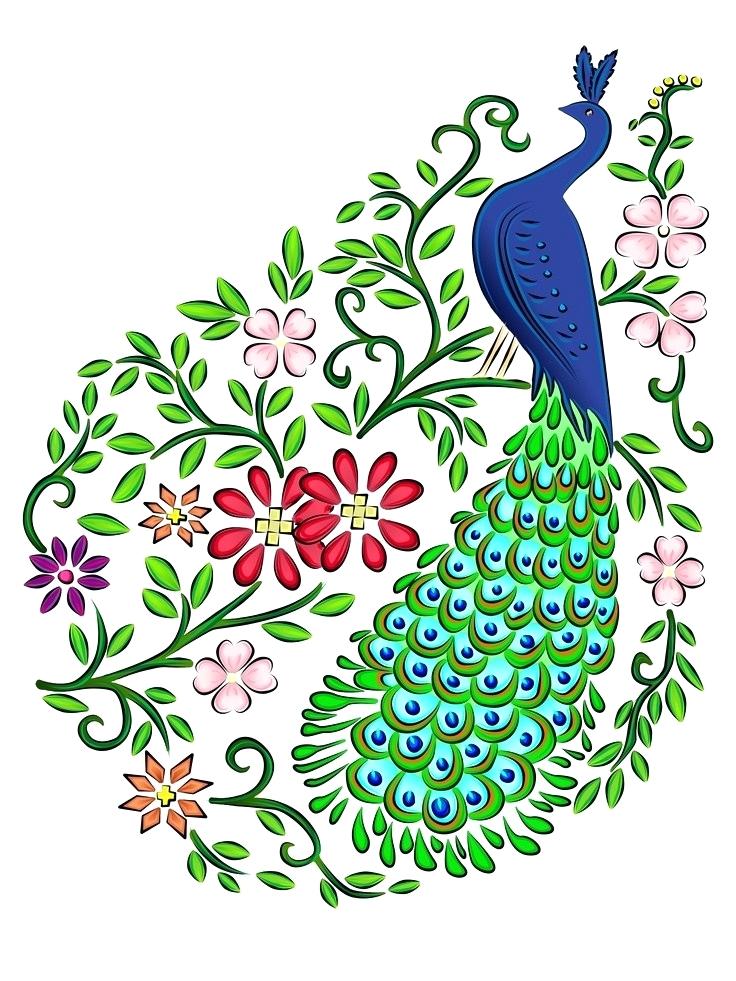 736x981 Peacock Drawings Art Description Easy Peacock Drawings Easy