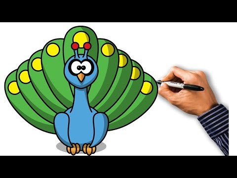 480x360 How To Draw Peacock Step