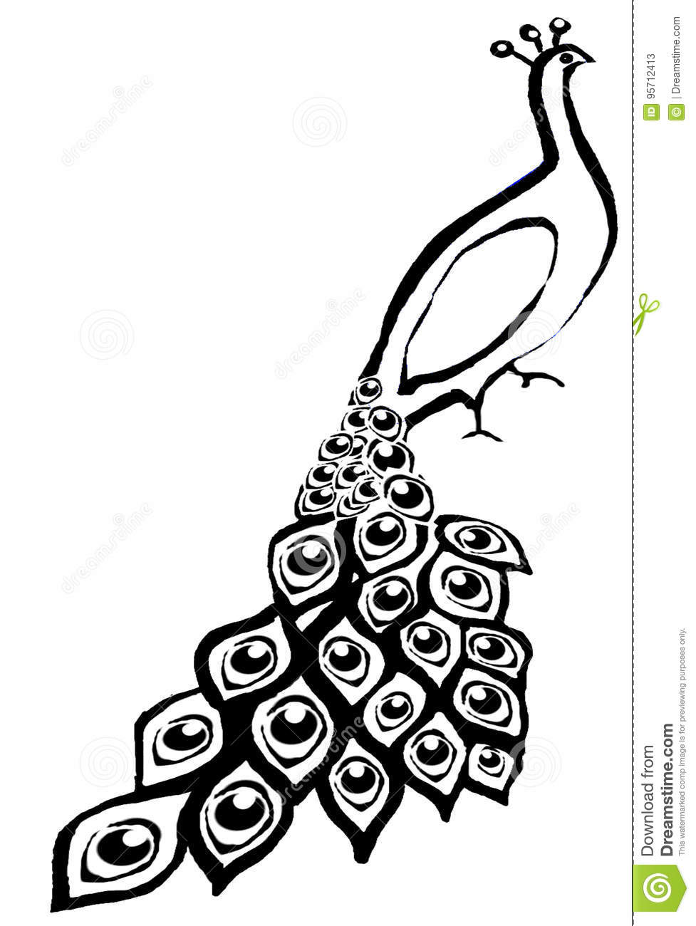 977x1300 Huge Collection Of 'peacock Line Drawing' Download More Than