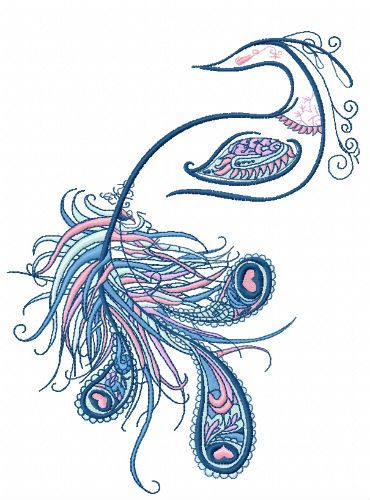 370x500 Amazing Peacock Embroidery Design Embroidery Sites Tattoos