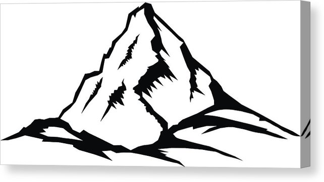 642x362 Mountain Peak, Landscape Series Canvas Print Canvas Art