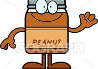 200x140 Vector Art Cartoon Peanut Butter Waving Clipart Drawing Exclusive