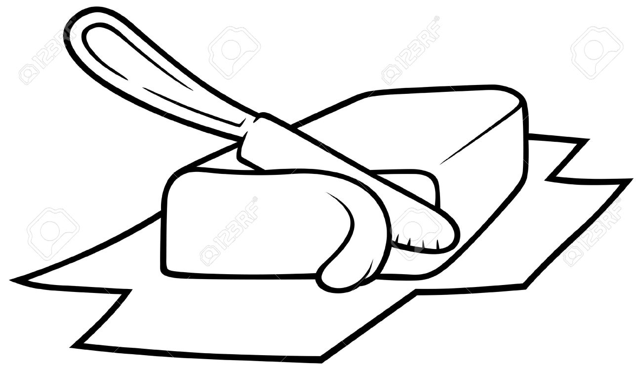 1300x749 Butter Drawing Sandwich For Free Download