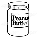 160x160 Abeka Clip Art Peanut Butter Jar With Blue Lid