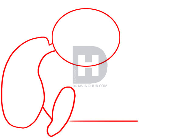 599x457 How To Draw Schroeder From The Peanuts Gang, Step