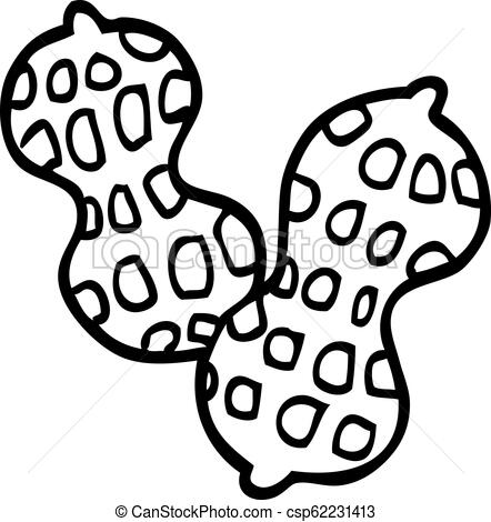 442x470 Line Drawing Cartoon Peanut