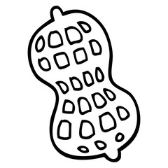 240x240 Line Drawing Cartoon Peanut