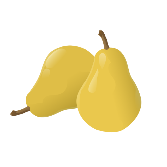 640x640 Fruit Drawing Clipart Pears, Fruit Logo, Set Clipart, Exquisite