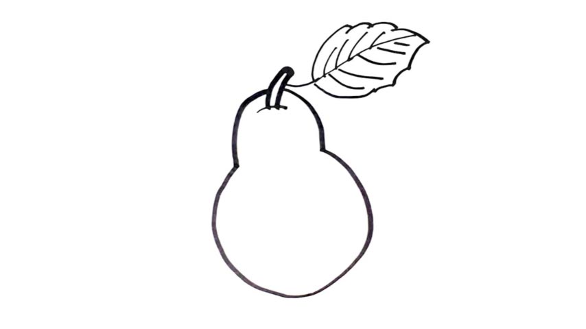 854x480 How To Draw A Pear