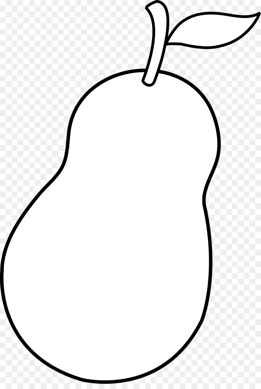 900x1340 Pear Tree Clipart Black And White