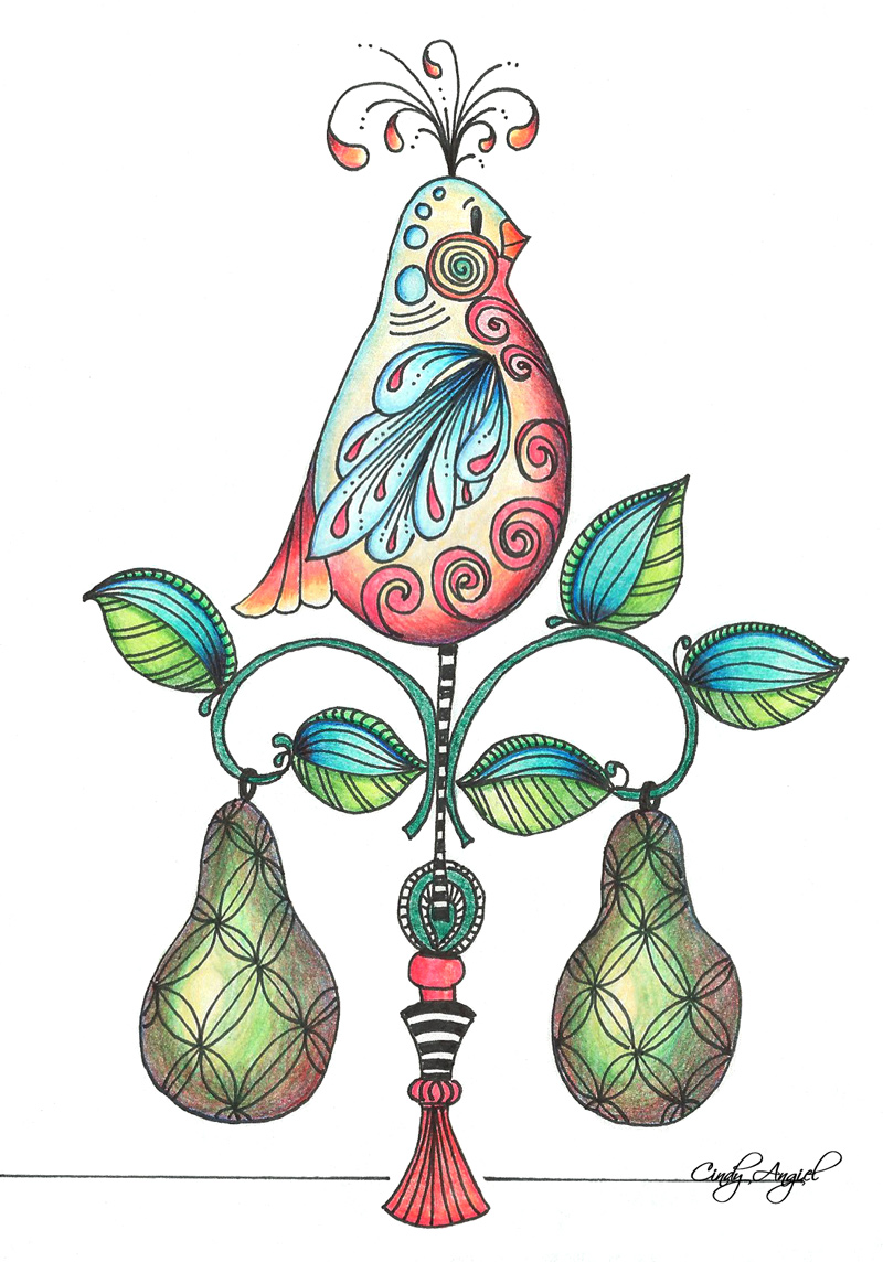 800x1144 And A Partridge In A Pear Tree The Rainbow Elephant