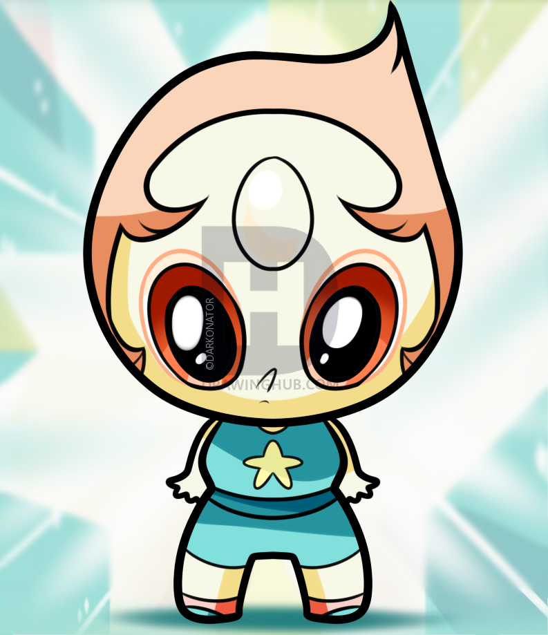 793x919 How To Draw Chibi Pearl From Steven Universe, Step