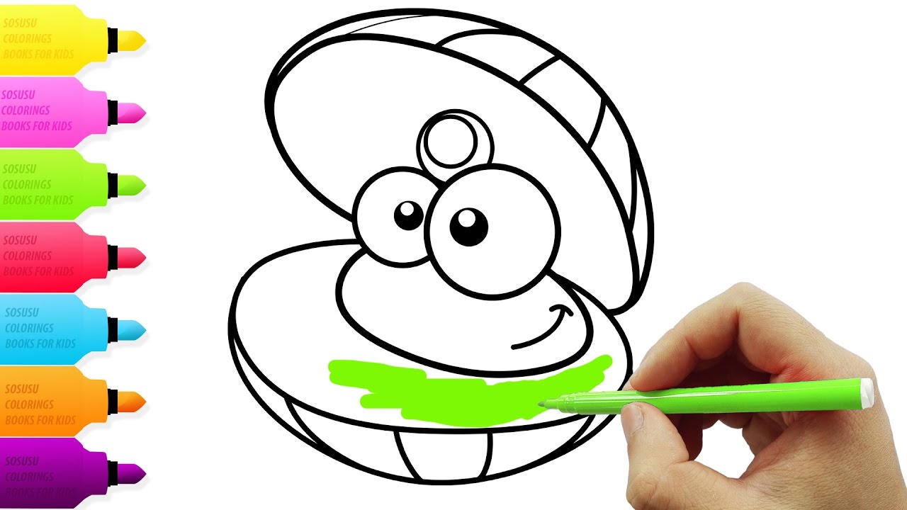 1280x720 Animal Coloring Pages For Kids Drawing And Coloring A Pearl