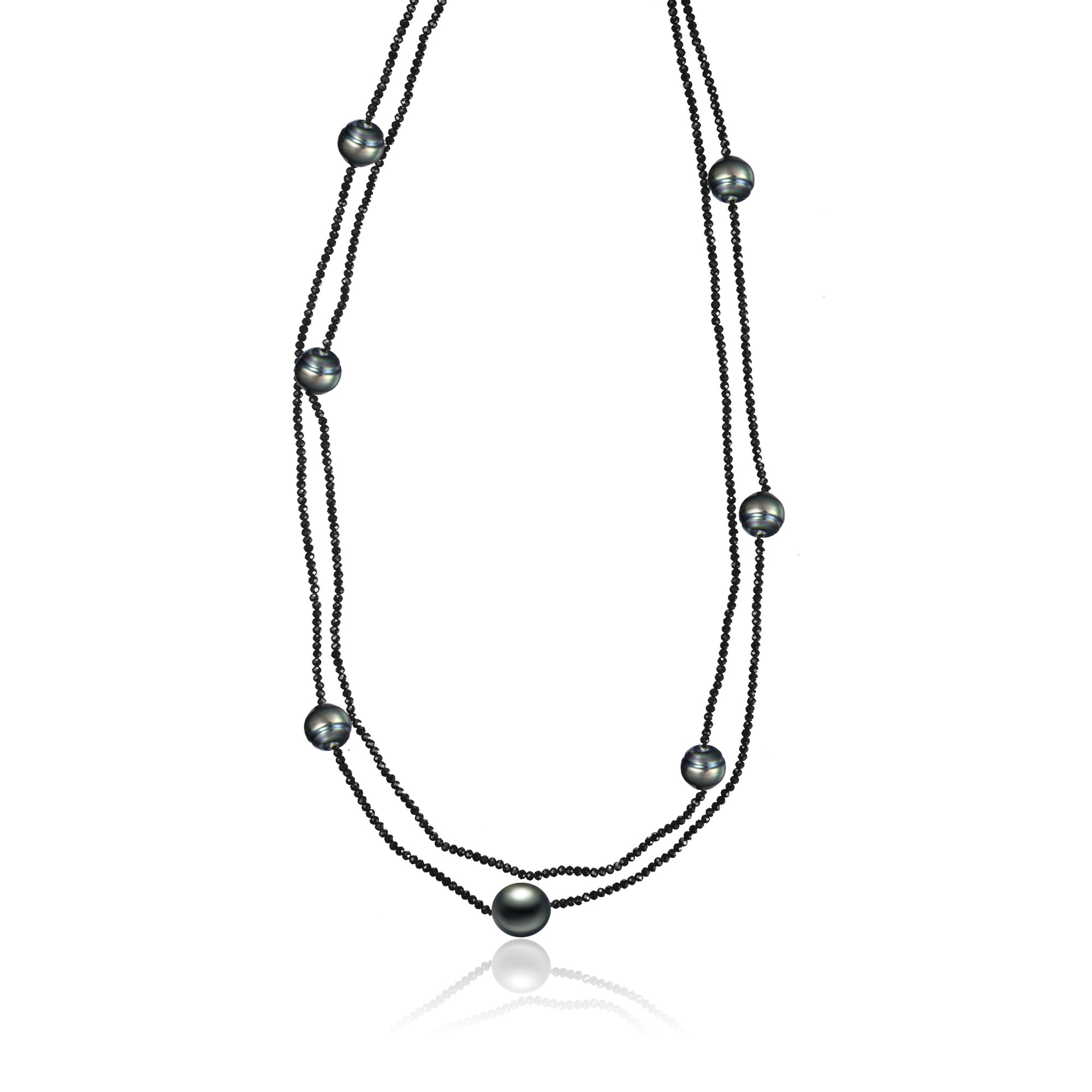 2000x2000 Harmony Seven Black Pearl Layered Necklace