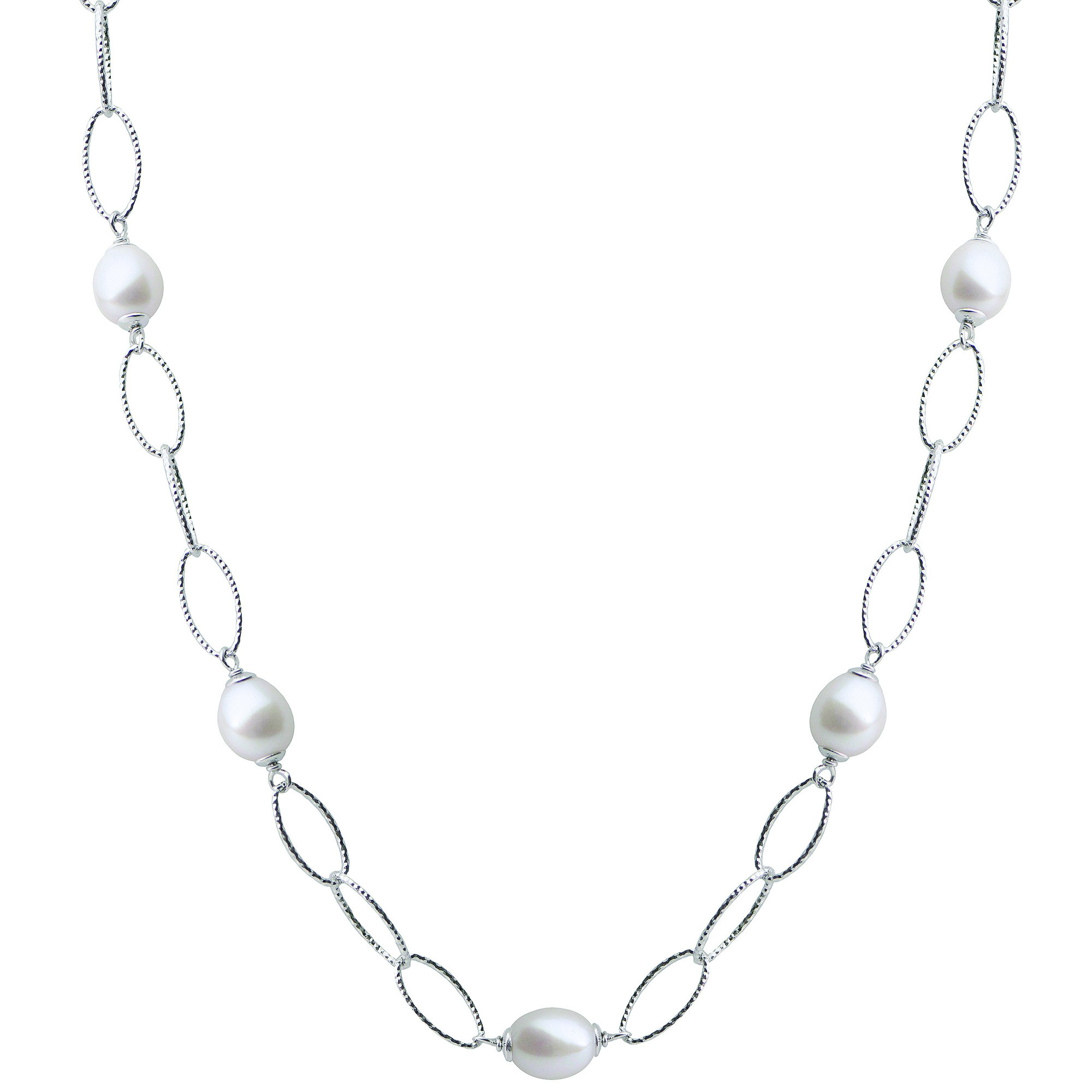 2000x2000 Sterling Silver Freshwater Pearl Necklace