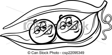 450x224 Green Peas Drawing Stock Vector Art More