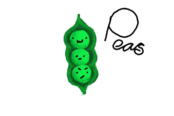 600x400 Peas A Character Speedpaint Drawing