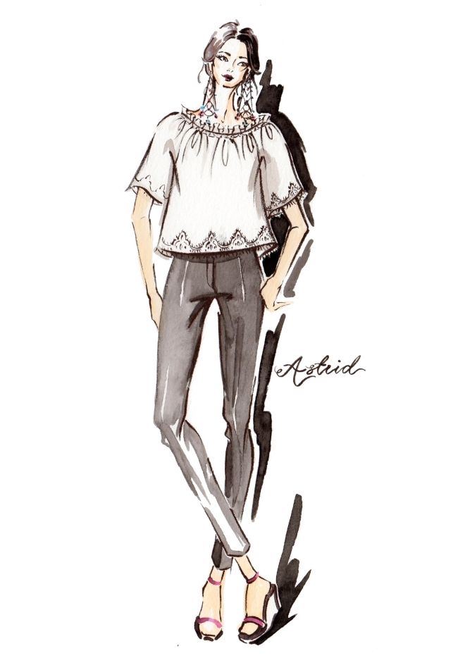 660x934 embroidered alexis mabille white peasant blouse with the pearl