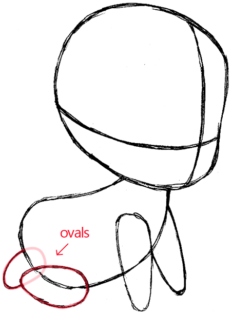 450x610 how to draw pebbles from the flinstones with easy step