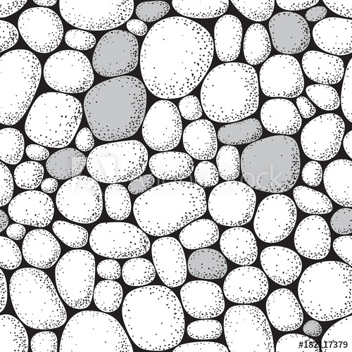 500x500 Seamless Pattern With Stones Vector Hand Draw Tbackground Texture