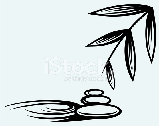 556x440 Spa Still Rippling And Pebble Stock Vector