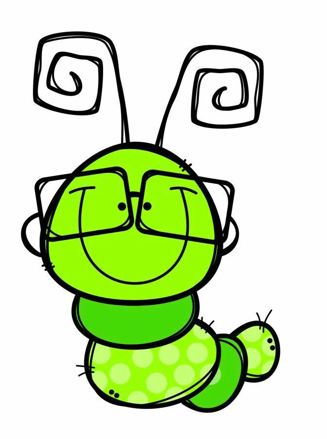 672x901 Bookworm Crafts Art, Cute Drawings, Drawings