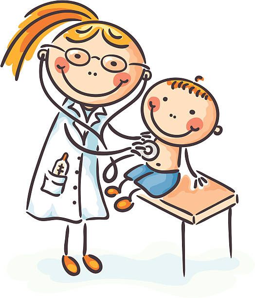 524x612 A Doctor Is Examining A Child No Gradients Cool Doctor